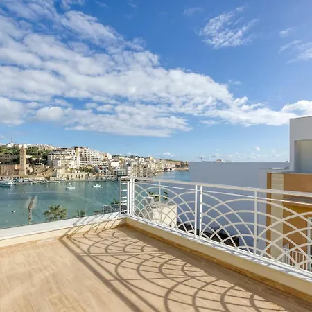 Appartement Penthouse, Seaview, Beautiful 2br 4 *